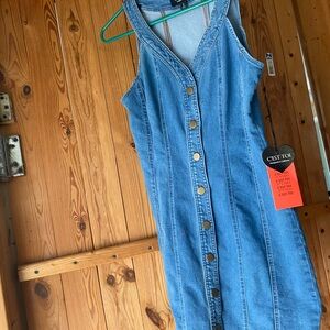 Denim Button-Down Dress size Large